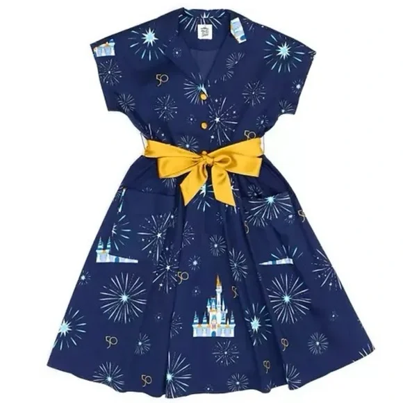 NWOT Disney Parks Walt Disney World 50th Anniversary Celebration Dress Sz Medium - Picture 6 of 16
